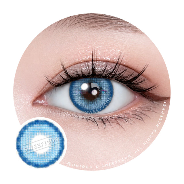 Sweety Halo Blue (1 lens/pack)-Colored Contacts-UNIQSO EU