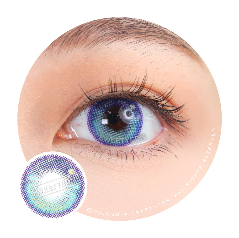 Sweety Anime Tear Blue (1 lens/pack)-Colored Contacts-UNIQSO