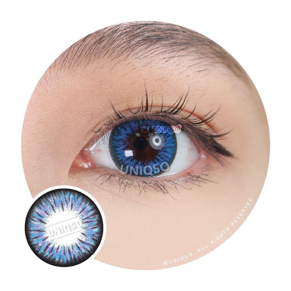 Kazzue Premier Blue (1 lens/pack)-Colored Contacts-UNIQSO