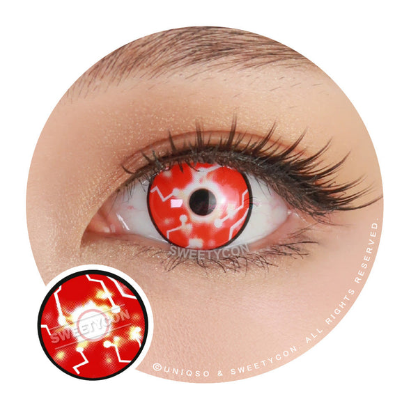 Sweety Circuit Eye Red (1 lens/pack)-Crazy Contacts-UNIQSO