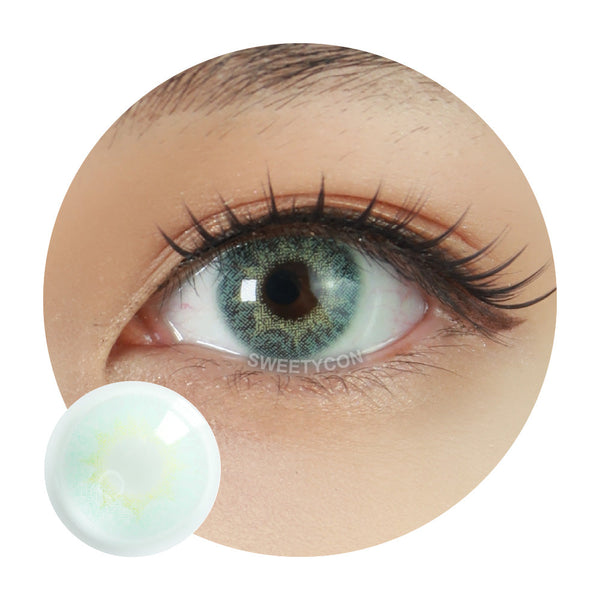 Sweety Extra Party Green (1 lens/pack)-Colored Contacts-UNIQSO