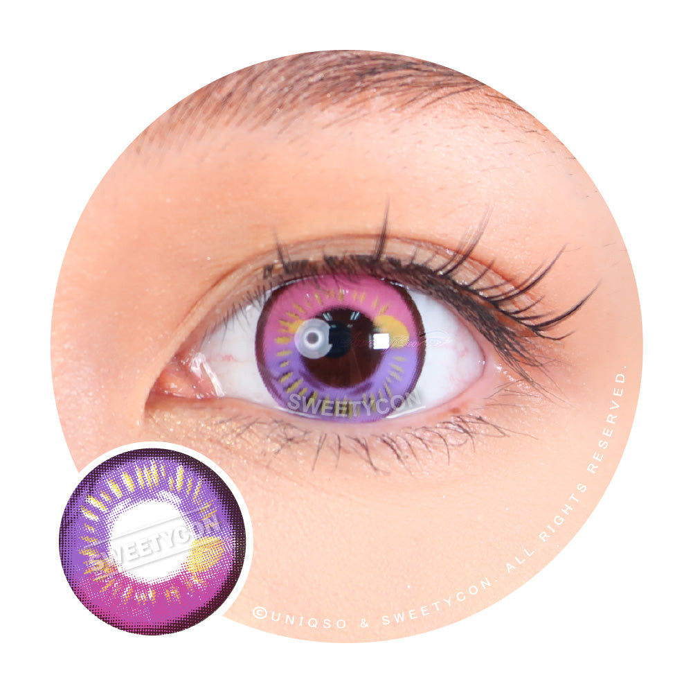 Sweety Anime Violet (1 lens/pack)-Colored Contacts-UNIQSO