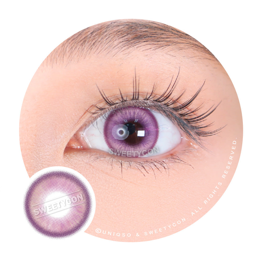 1 Day Sweety Star Tears Violet (2 or 10 lenses/pack)-Colored Contacts-UNIQSO