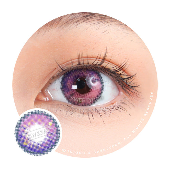 Sweety Anime Tear Violet (1 lens/pack)-Colored Contacts-UNIQSO