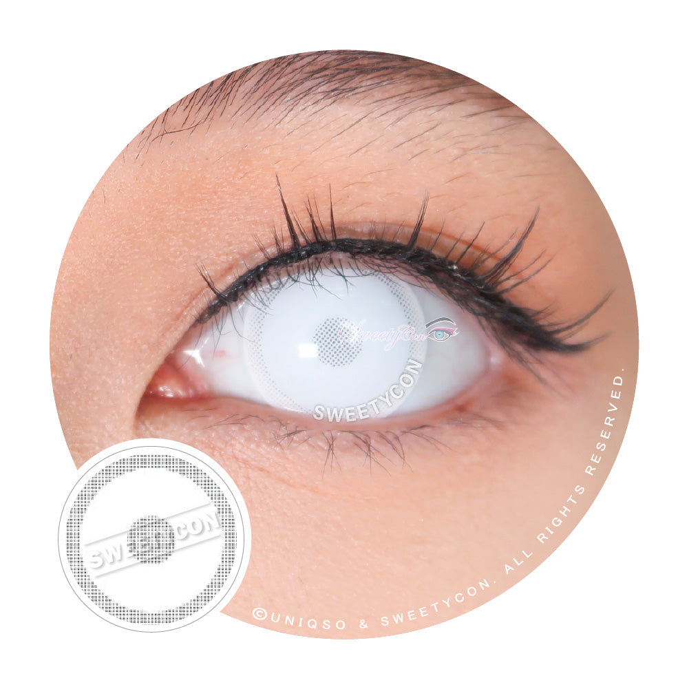 Sweety Crazy Opaque Cloudy White (1 lens/pack)