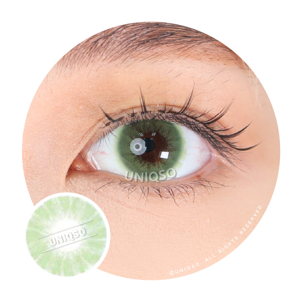 Western Eyes Solotica Green (1 lens/pack)-Colored Contacts-UNIQSO