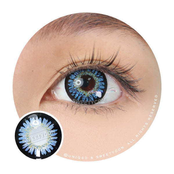 Sweety Princess Mimina Blue (1 lens/pack)-Colored Contacts-UNIQSO