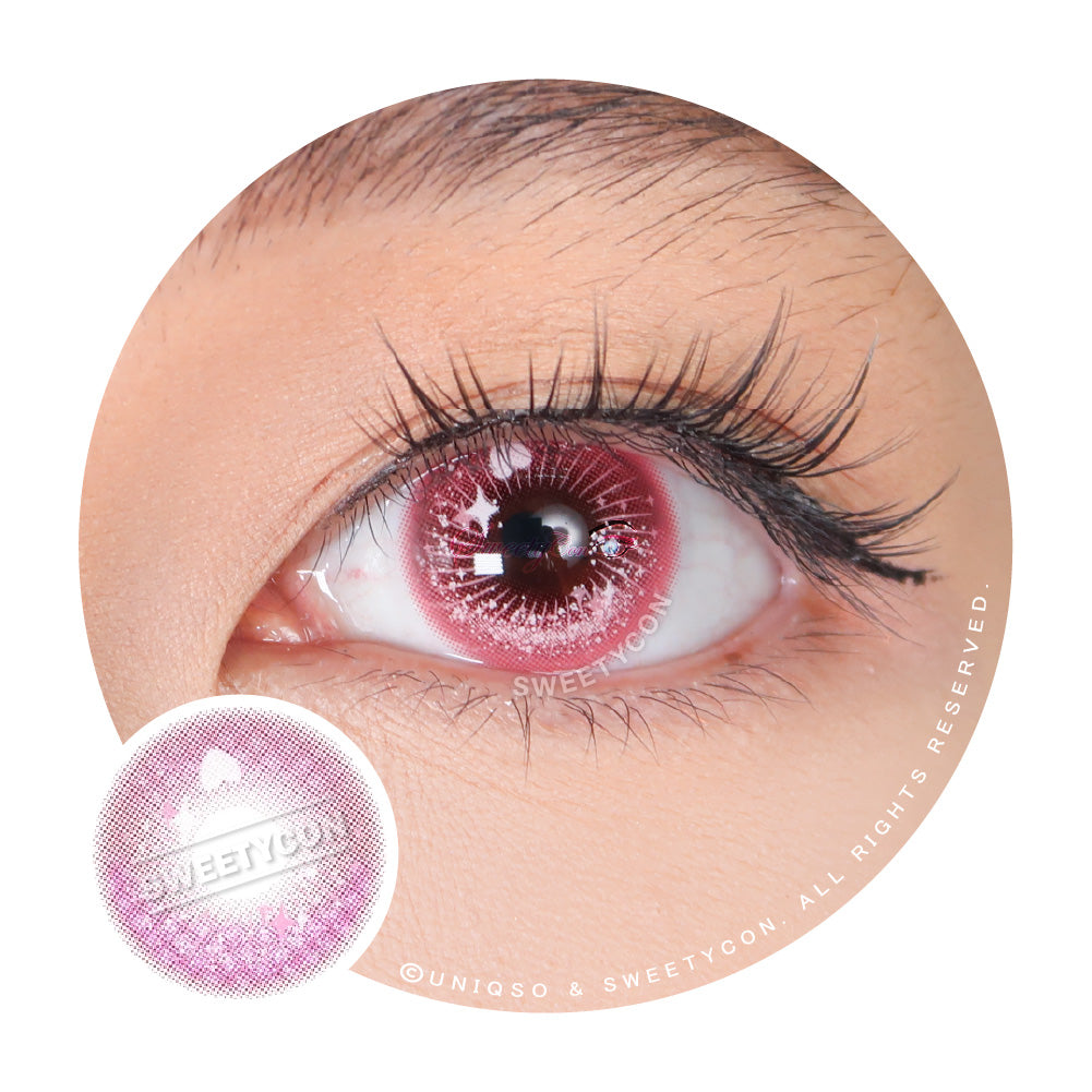 Sweety Crazy Candy Pop Pink (1 lens/pack)-Colored Contacts-UNIQSO