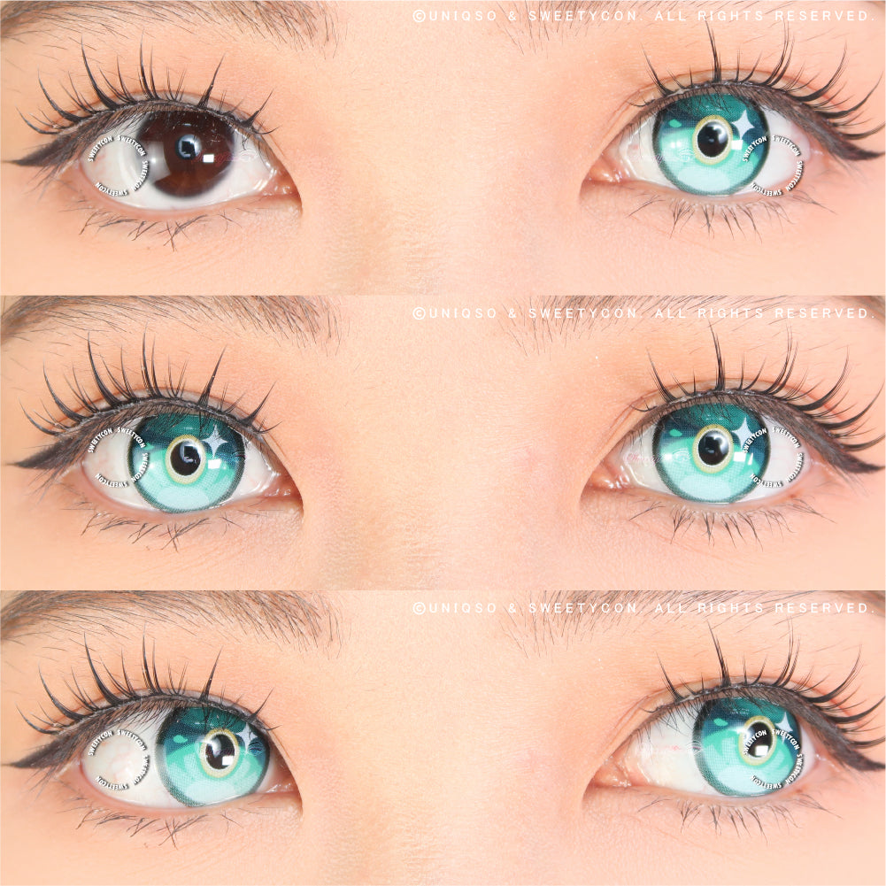 Sweety x Eyesinger Aqua Gemstone (2 lenses/pack)-Colored Contacts-UNIQSO EU