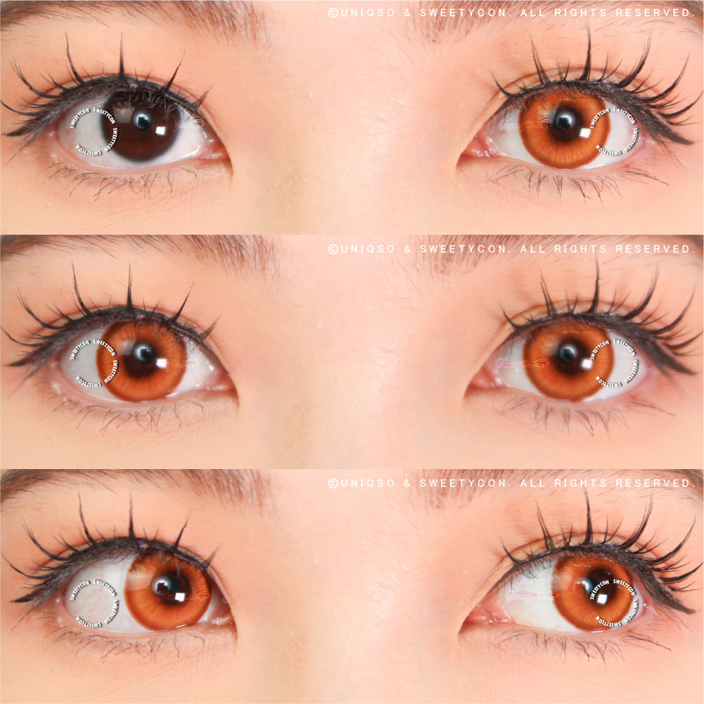 Sweety Halo Choco (1 lens/pack)-Colored Contacts-UNIQSO