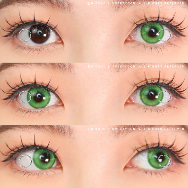 Sweety Halo Light Green (1 lens/pack)-Colored Contacts-UNIQSO EU