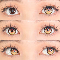 Sweety x Eyesinger Amber Star Crest (2 lenses/pack)-Colored Contacts-UNIQSO EU