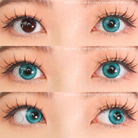 Sweety Halo Turquoise (1 lens/pack)-Colored Contacts-UNIQSO