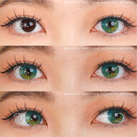 Sweety Anime Flower Blue (1 lens/pack)-Colored Contacts-UNIQSO