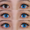 Kazzue Intense Pop Blue (1 lens/pack)-Colored Contacts-UNIQSO