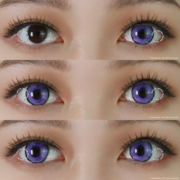 Sweety Aquaman Violet (1 lens/pack)-Colored Contacts-UNIQSO