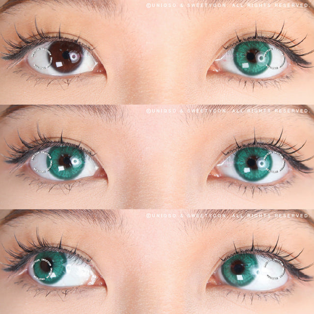 1 Day Sweety Fruit Juice Green (2 or 10 lenses/pack)-Colored Contacts-UNIQSO