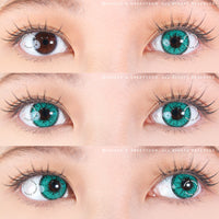 Sweety Crazy Zombie Green (1 lens/pack)-Crazy Contacts-UNIQSO