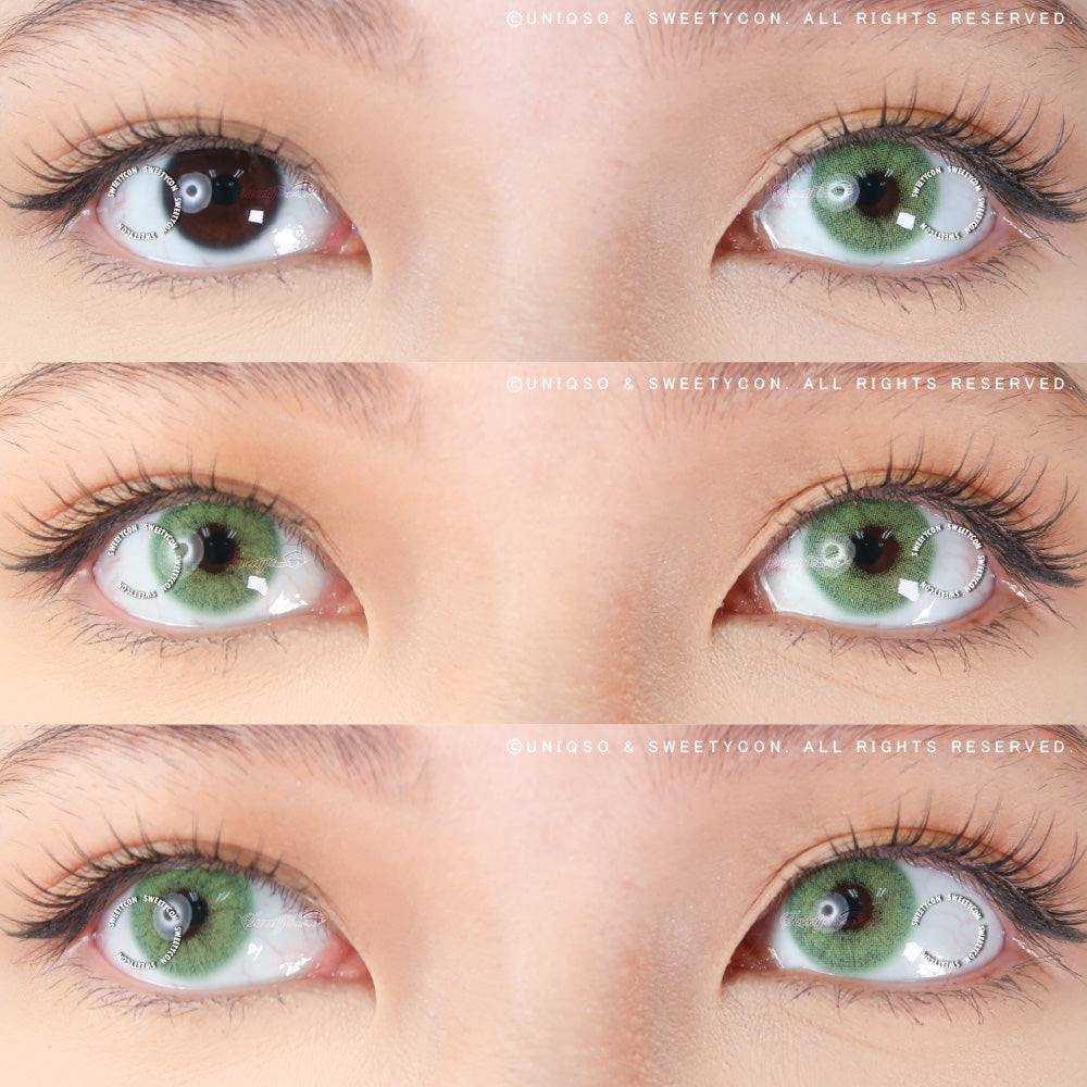 Sweety Cloud Green (1 lens/pack)-Colored Contacts-UNIQSO