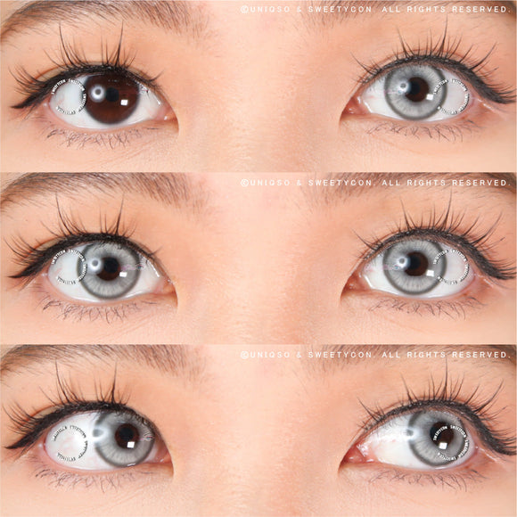 Sweety Magic Pop Grey (1 lens/pack)-Colored Contacts-UNIQSO