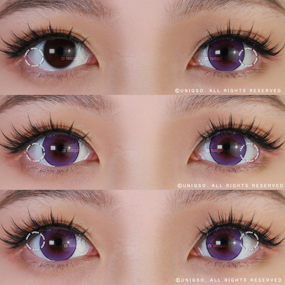 Kazzue Intense Pop Purple (1 lens/pack)-Colored Contacts-UNIQSO