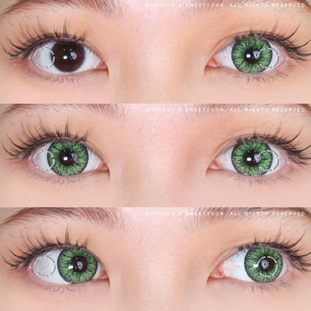 Sweety Candy Green (1 lens/pack)-Colored Contacts-UNIQSO