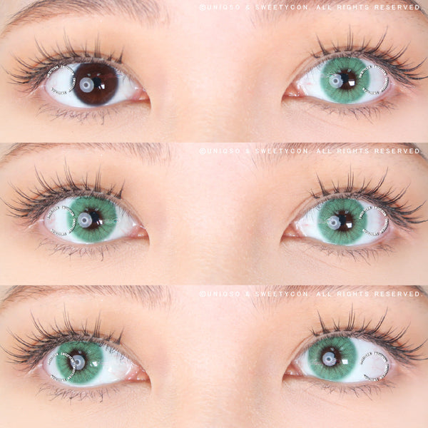 Sweety Hidrocor Emerald (1 lens/pack)-Colored Contacts-UNIQSO