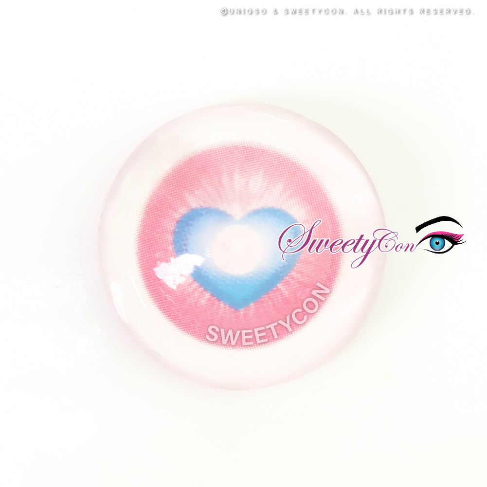 Sweety x Eyesinger Cupid Heart Pink (2 lenses/pack)-Colored Contacts-UNIQSO EU