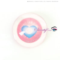 Sweety x Eyesinger Cupid Heart Pink (2 lenses/pack)-Colored Contacts-UNIQSO EU