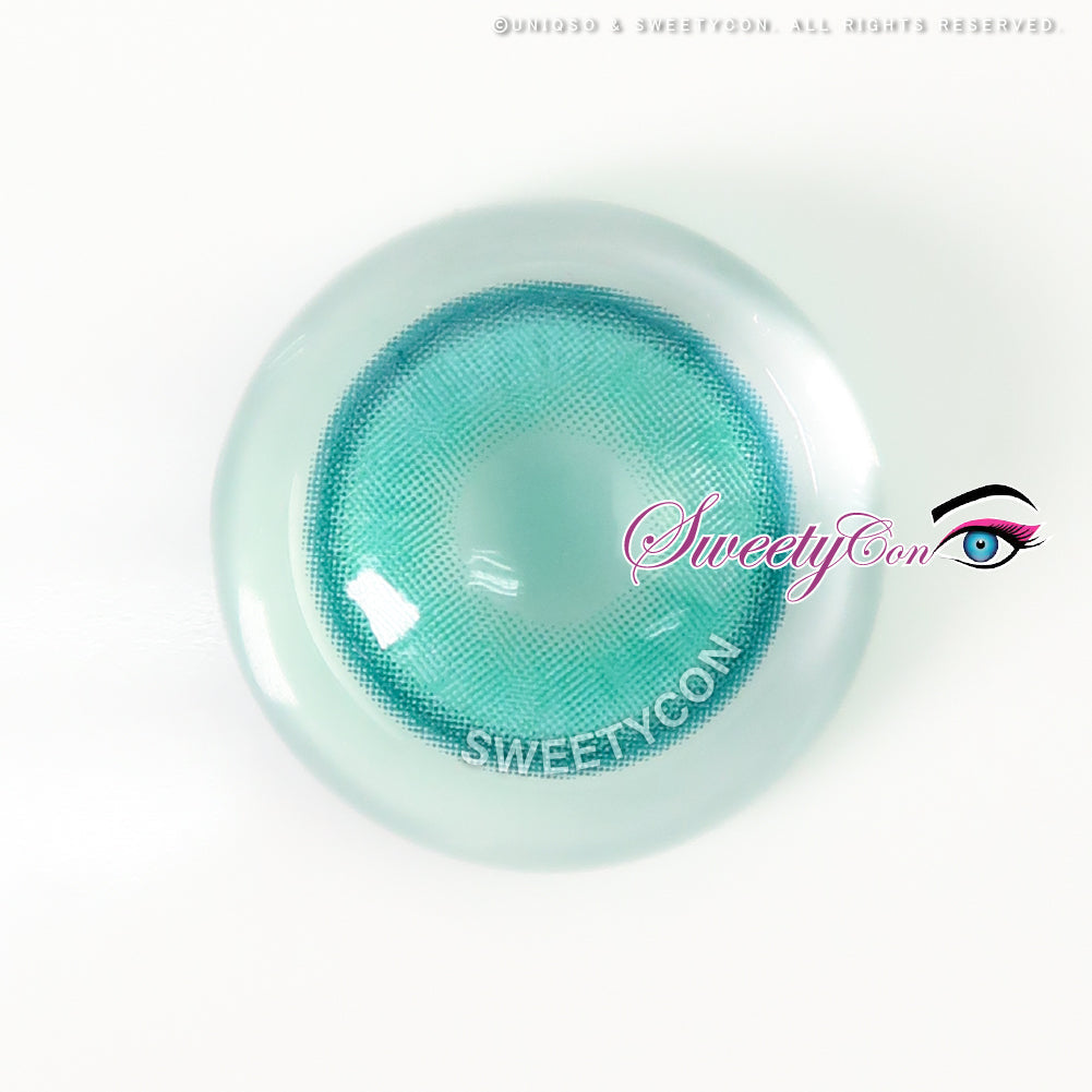 Sweety Halo Turquoise (1 lens/pack)-Colored Contacts-UNIQSO