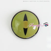 Sweety Crazy Lens Yellow Demon Eye Black Slit (1 lens/pack)-Colored Contacts-UNIQSO