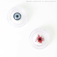 Sweety Mini Sclera Red Splash (1 lens/pack)-Mini Sclera Contacts-UNIQSO