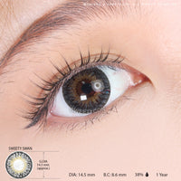 Sweety Swan Black (1 lens/pack)-Colored Contacts-UNIQSO