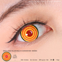 Sweety Crazy Yellow Rings V2 (Chainsaw Man - Makima) (1 lens/pack)