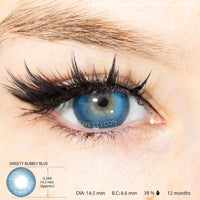 Sweety Bubbly Blue (1 lens/pack)-Colored Contacts-UNIQSO