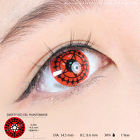 Sweety Red Ciel Phantomhive (1 lens/pack)-Colored Contacts-UNIQSO