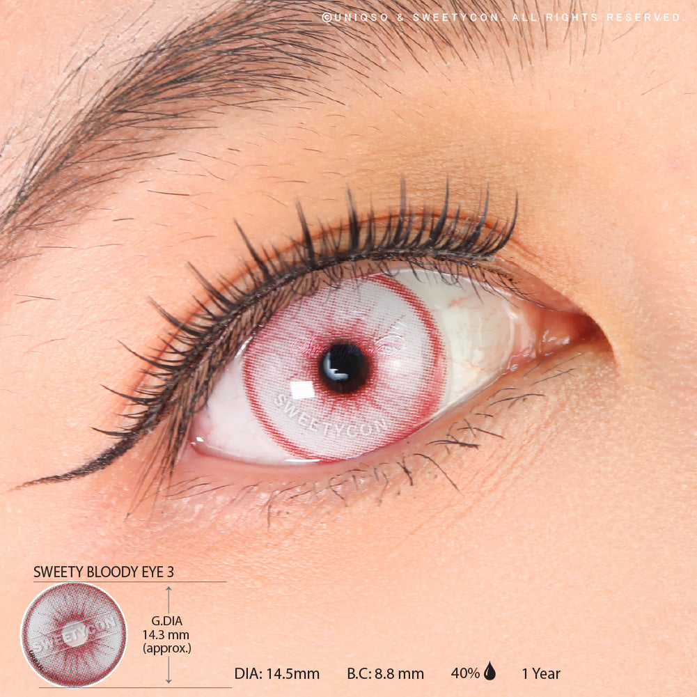Sweety Bloody Eye 3 (1 lens/pack)-Crazy Contacts-UNIQSO
