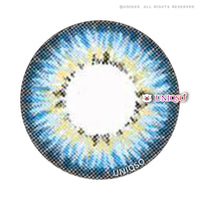 Western Eyes Puffy 3 Tones Blue (1 lens/pack)-Colored Contacts-UNIQSO