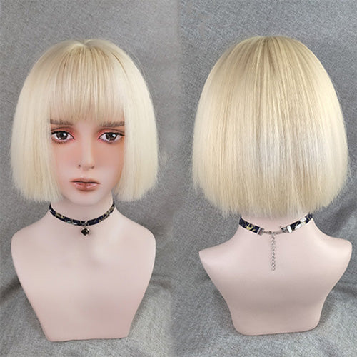 Bob LoLita Wig Beige-Lolita Wig-UNIQSO EU
