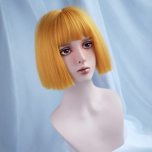 Bob LoLita Wig Lemon Yellow-Lolita Wig-UNIQSO EU