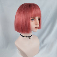 Bob LoLita Wig Melon Red-Lolita Wig-UNIQSO EU