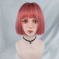 Bob LoLita Wig Melon Red-Lolita Wig-UNIQSO EU