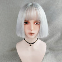 Bob LoLita Wig Silver-Lolita Wig-UNIQSO EU