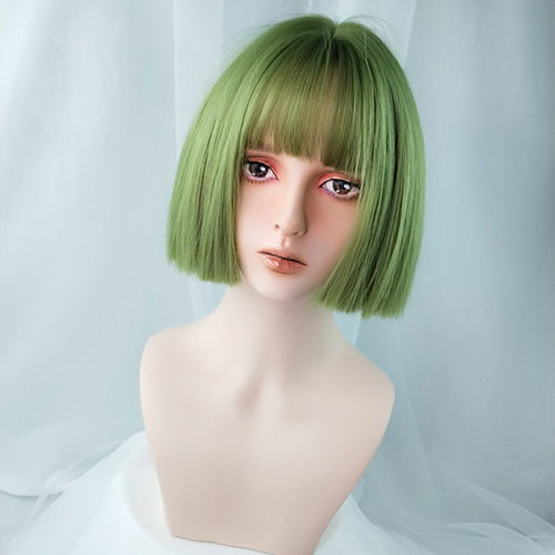 Bob LoLita Wig Green-Lolita Wig-UNIQSO