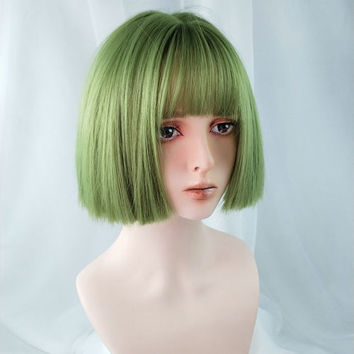 Bob LoLita Wig Green-Lolita Wig-UNIQSO