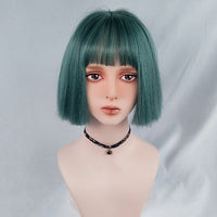 Bob LoLita Wig Dark Green-Lolita Wig-UNIQSO