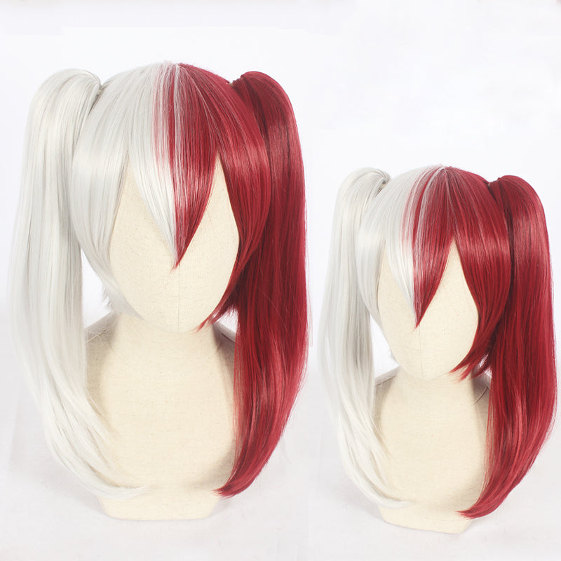 Cosplay Wig - My Hero Academia-Todoroki Shoto (with Twintails)-Cosplay Wig-UNIQSO