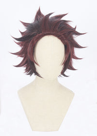 Cosplay Wig - Demon Slayer Kamado Tanjiro-Cosplay Wig-UNIQSO