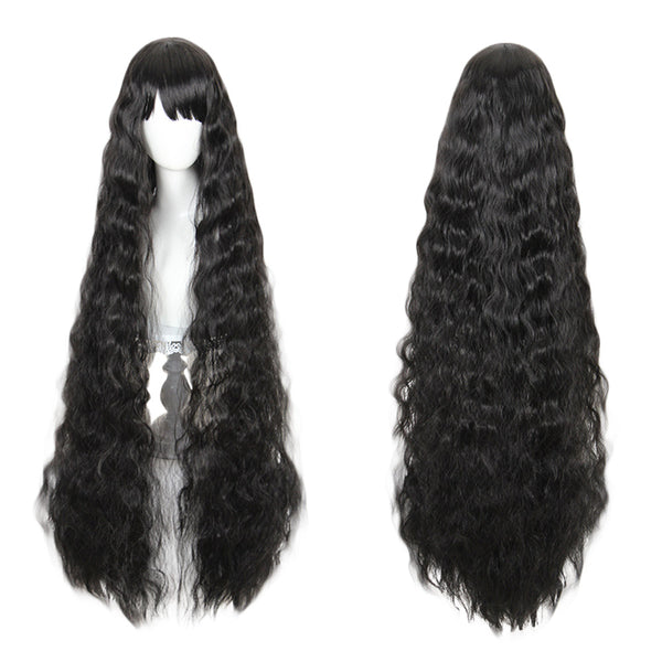 Waist Length Wavy Black Lolita Wig 489B-Lolita Wig-UNIQSO