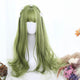 Sage Green Extra Long with Wavy Ends Lolita Wig-Lolita Wig-UNIQSO